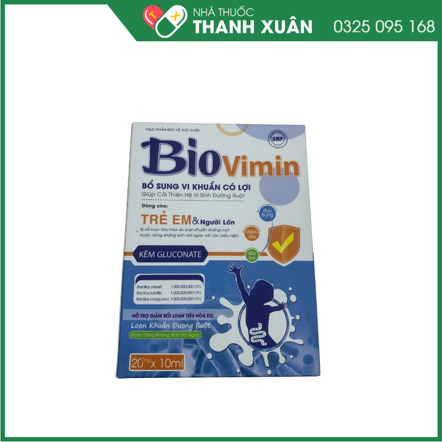 Men vi sinh Biovimin bổ sung lợi khuẩn, vitamin